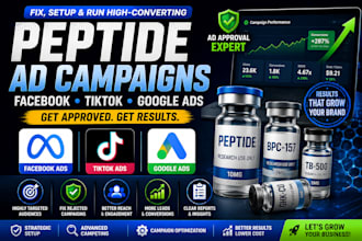 fix peptide facebook ads peptide marketing run tiktok ads tiktok video ads