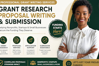 do grant research, grant writing, proposals and submissions