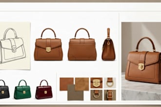 design custom handbags, purses, tote bags and unique bag concepts