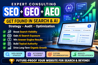 optimize SEO, GEO and aeo strategy for higher search visibility