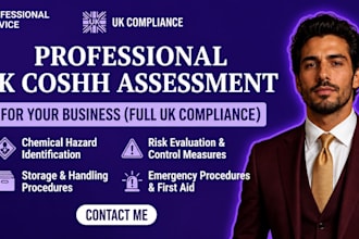 write professional UK coshh assessments and risk assessments