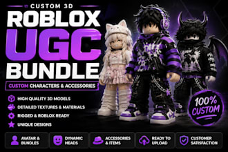 create roblox ugc dynamic head, bundle, and accessories