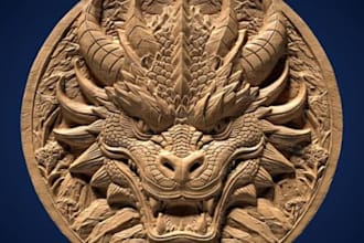 make professional 3d coin and challenge coin design with bas relief stl model