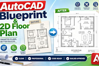 draft permit drawings construction plans 2d floor plan autocad blueprint