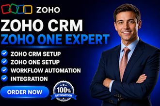 setup zoho CRM zoho one workflow automation and integration