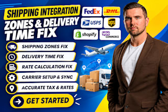fix shopify woocommerce fedex dhl usps ups shipping zones delivery time issue