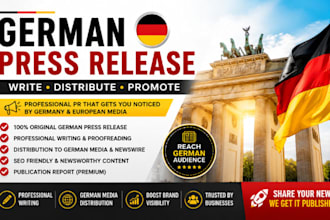 write and distribute german press release to top germany premium media sites