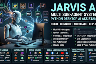 fix setup jarvis ai multi sub agent python desktop ai assistant instagram veed