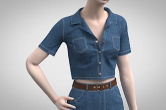 create a 3d garment in clo3d for virtual sampling