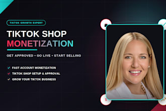 create UK, US and france tiktok account for tiktok monetization and shop
