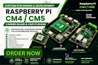 design a production ready raspberry pi cm4 cm5 carrier board pcb
