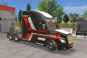 create custom designed american truck simulator skin packs