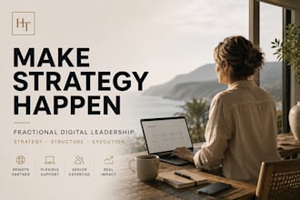 be your fractional digital strategy and project lead