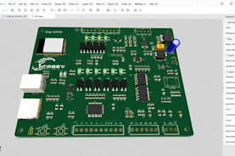 design custom pcb, pcb layout, schematic design, gerber files, bom file, kicad