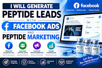 generate peptide leads with facebook ads and peptide marketing
