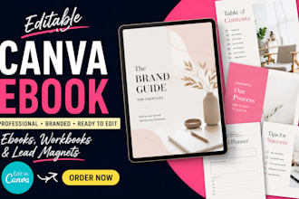 editable canva ebook workbook journal pdf design