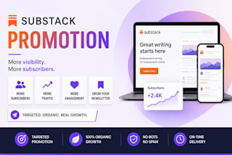 do viral substack promotion for your article organic growth