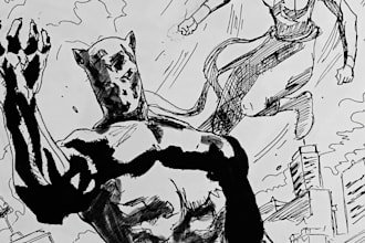 draw manga style comic covers and posters