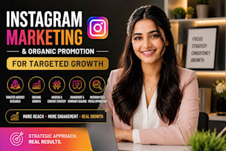 do instagram marketing and organic promotion for targeted growth