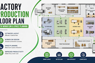 create factory production floor plan workflow space planning