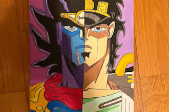 create cutstom hand painted anime fan art