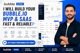 build your bubble io fintech app, saas platform or mvp