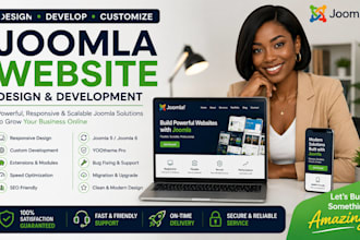 design and develop your joomla website
