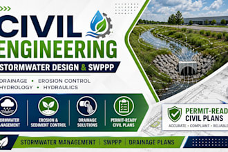 do stormwater management drainage plans swppp civil engineering plans