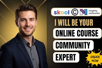 do online community skool setup, circle so and skool management