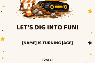 design a custom birthday invitation