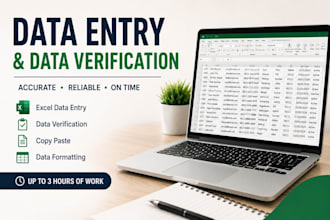 do accurate data entry and data verification