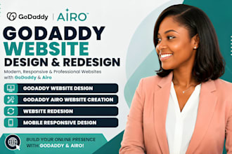 create godaddy website design godaddy website redesign godaddy airo