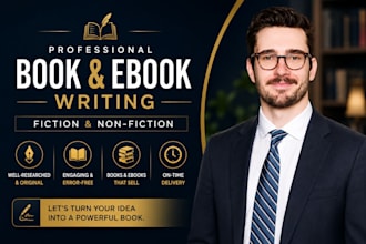 be your fiction, nonfiction, romance, fantasy and horror ghostwrite