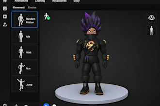 create a professional roblox ugc bundle and 3d character