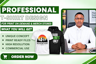 design premium t shirt graphics for print on demand stores
