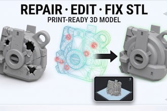 key repair edit stl files fix 3d models cleanup mesh errors for 3d printing
