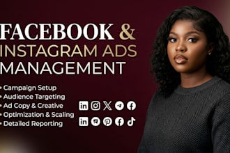 setup and manage meta ads marketing campaigns meta ads manager and facebook ads