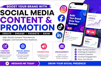 boost social media content and promotion for business growth