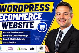 create an ecommerce online webshop with woocommerce shopify wix and squarespace