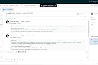 handle customer support tickets professionally