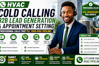 hvac cold calling, b2b cold calling, hvac lead generation, appointment setting