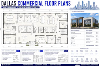 design dallas commercial building floor plans and space layouts