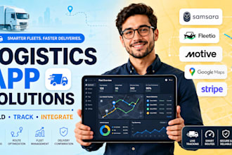 build and troubleshoot logistics apps with samsara, fleetio, stripe, maps