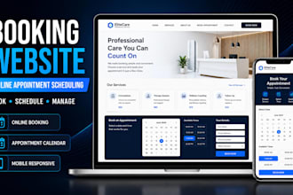 design a professional booking website with online appointment scheduling