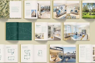 design commercial property brochure and investment marketing presentation