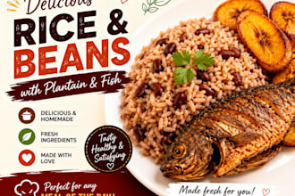 do rice and beans with plantain and fish for you all