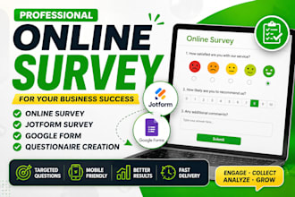 create a professional online survey jotform and google form questionnaire