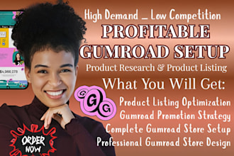 setup gumroad store, gumroad promotion, gumroad digital products store, gumroad