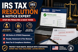 resolve irs tax issues, back taxes, notices, and penalty abatement