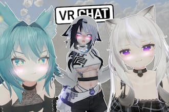create custom vrchat avatar furry avatar outfits accessories and 3d avatar